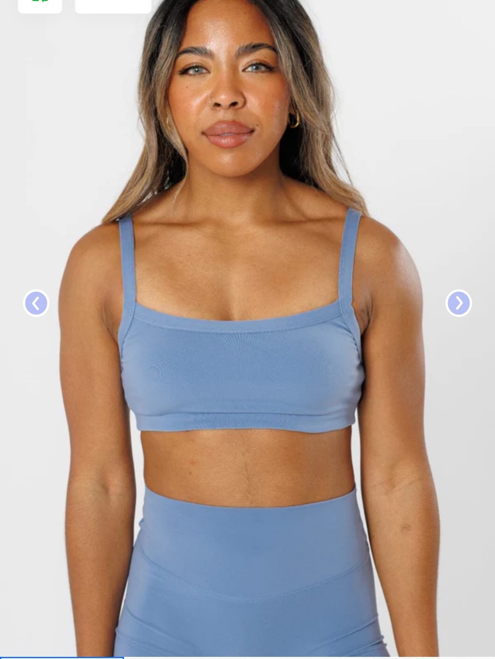NEW! Paragon Fitwear Reluna Multifit Core Sports Bra Blue Bird Medium